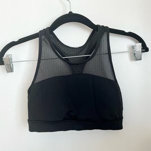 Lululemon racer back mesh high neck padded sports bra 2
